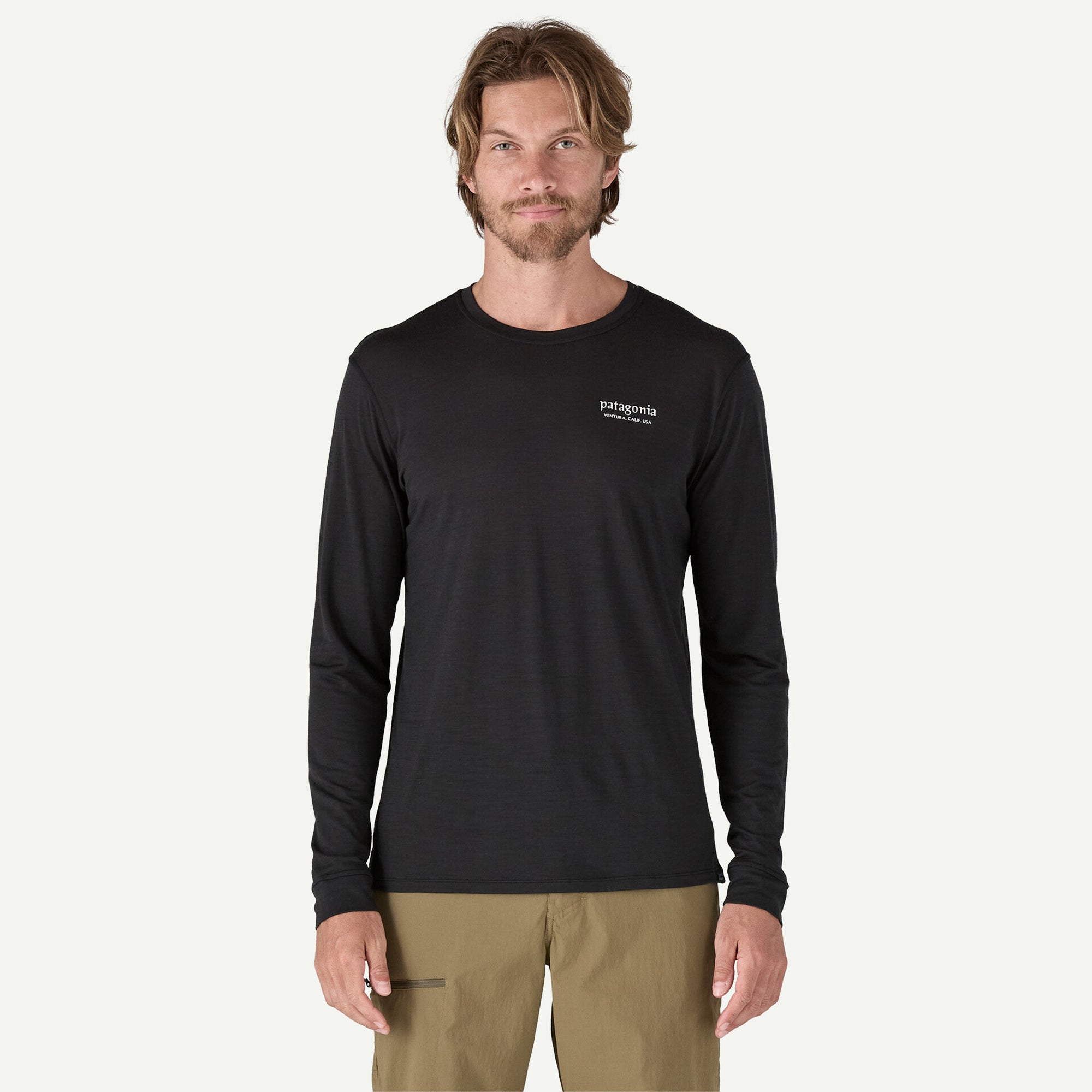 Patagonia Patagonia男士長袖Capreen Merino圖形襯衫