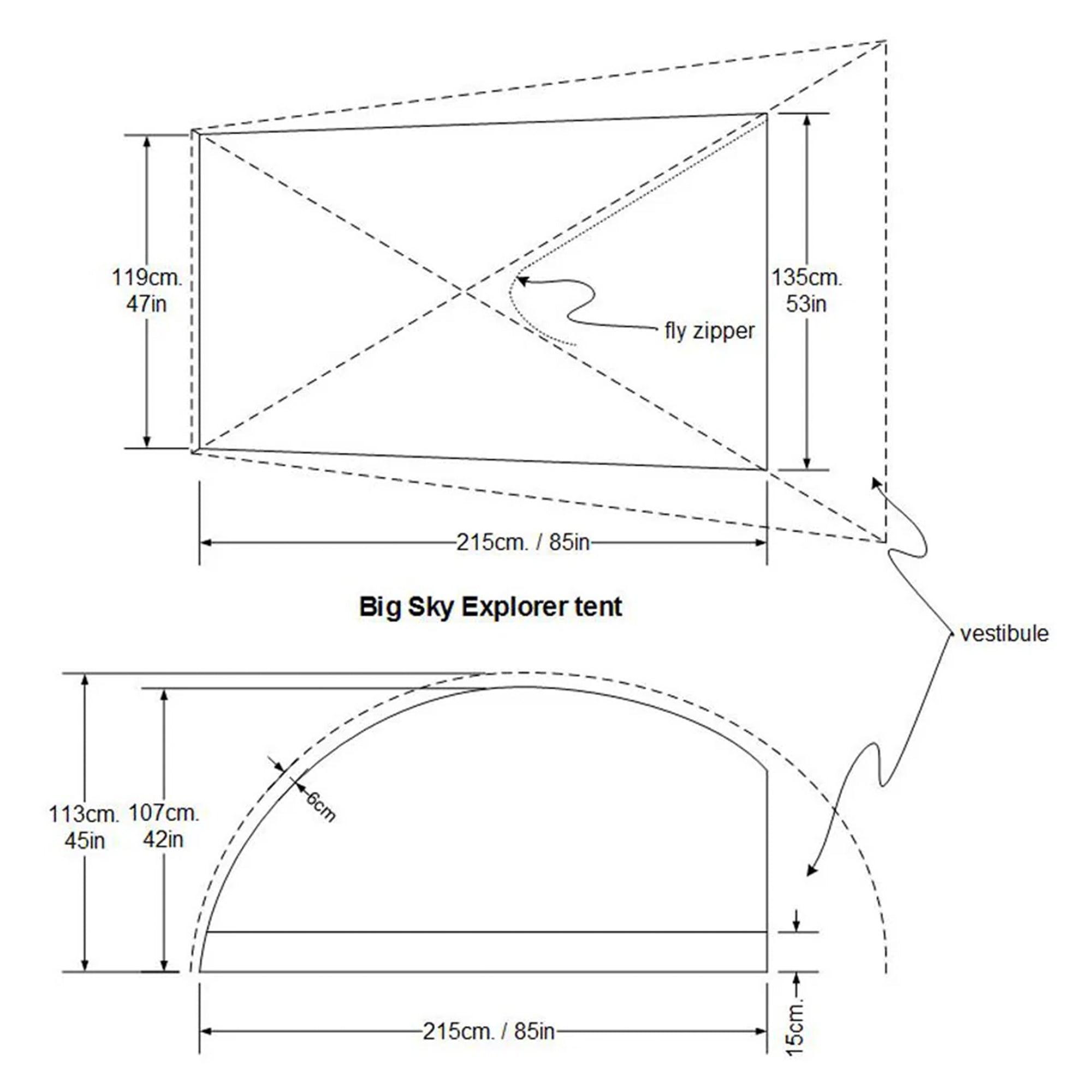 Soul 2P tent 30cm shorter Poles Bikepacking Version