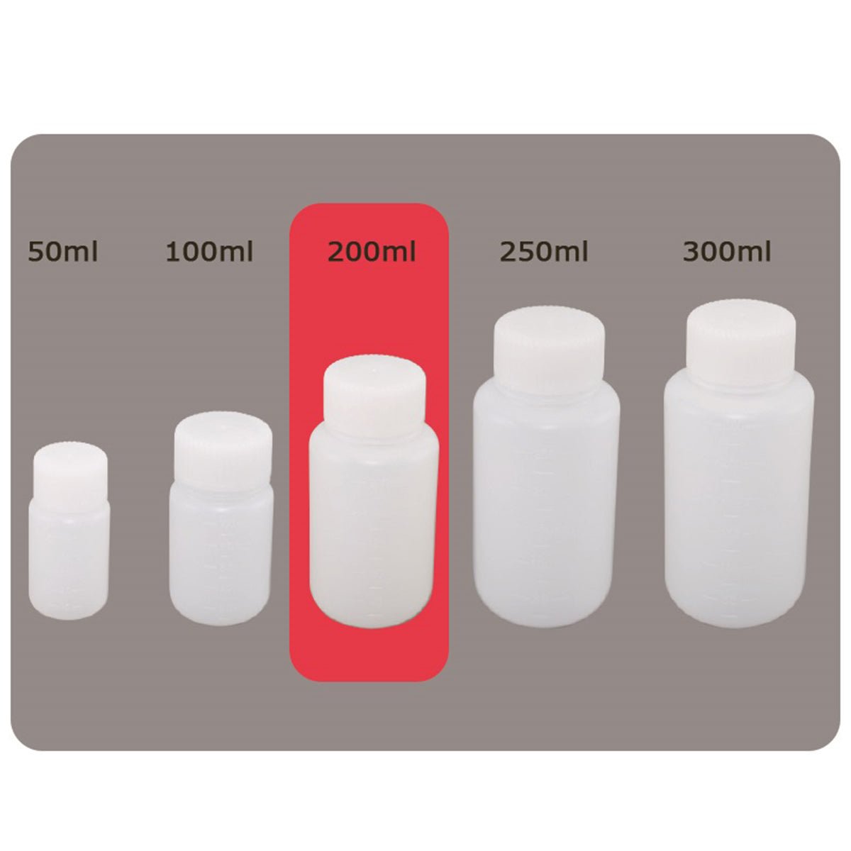 広口ポリ丸ボトル 200ml