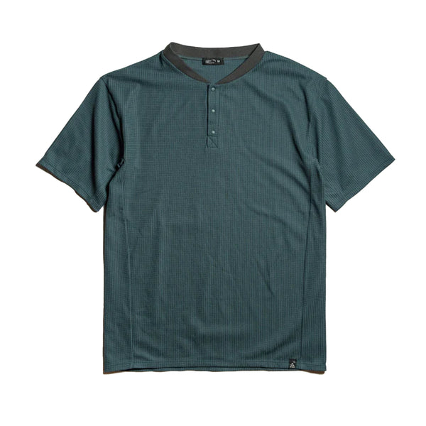 STATIC STATIC Double Cell Henley Short Sleeve Shirt