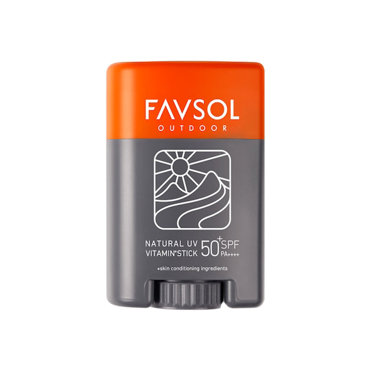 Natural UV Vitamin Stick Sunscreen [Favsol Fab Sol] Stick type SPF50+PA ++++ Pollen Protect PM2.5 Running vegan