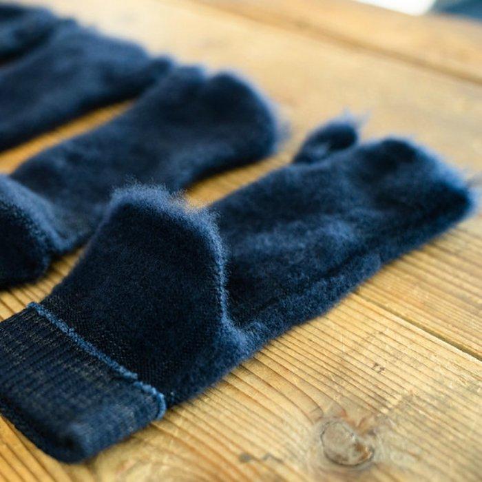 【SALE 30】 足袋型クルーソックス ユビソックス フラッフィー Yubi Socks FLUFFY [STRIDE ストライド] ホールガーメント 足袋型靴下 - STRIDE LAB ONLINE STORE（ストライド ラボ）