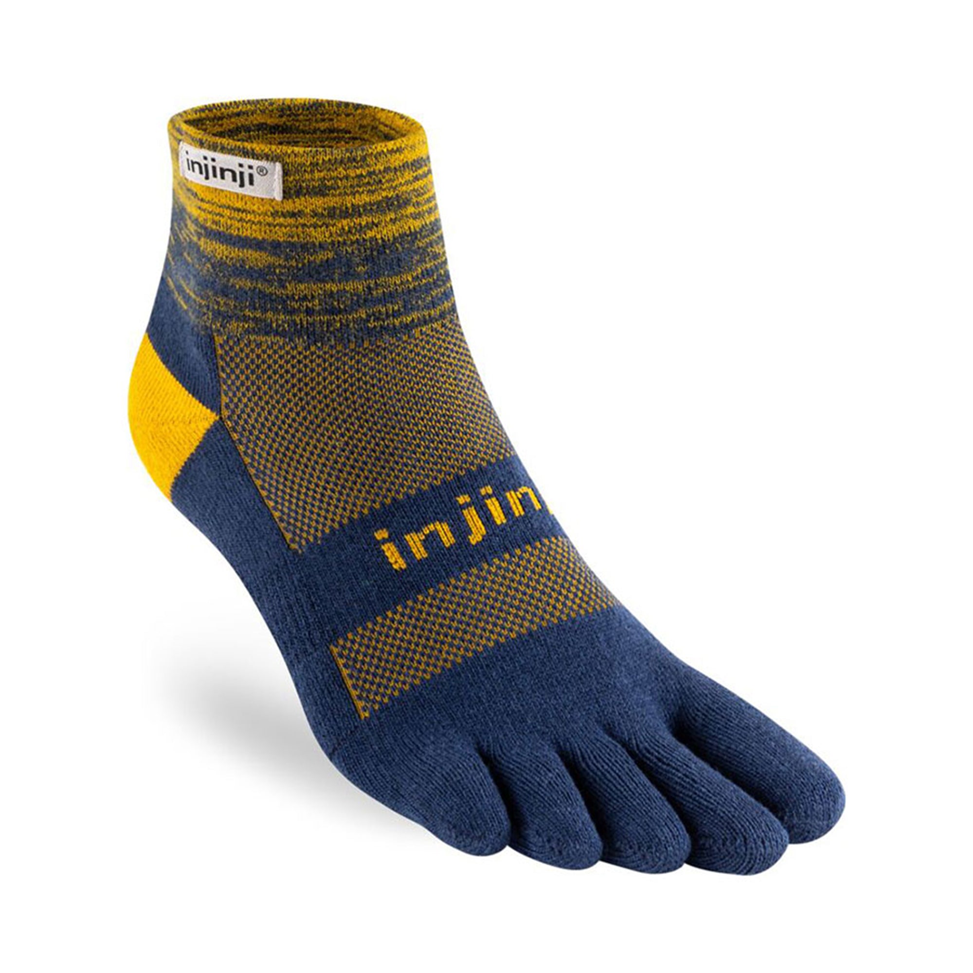 5 Finger Mini Crew Socks Trail Mid Wait [Injinji Inji]