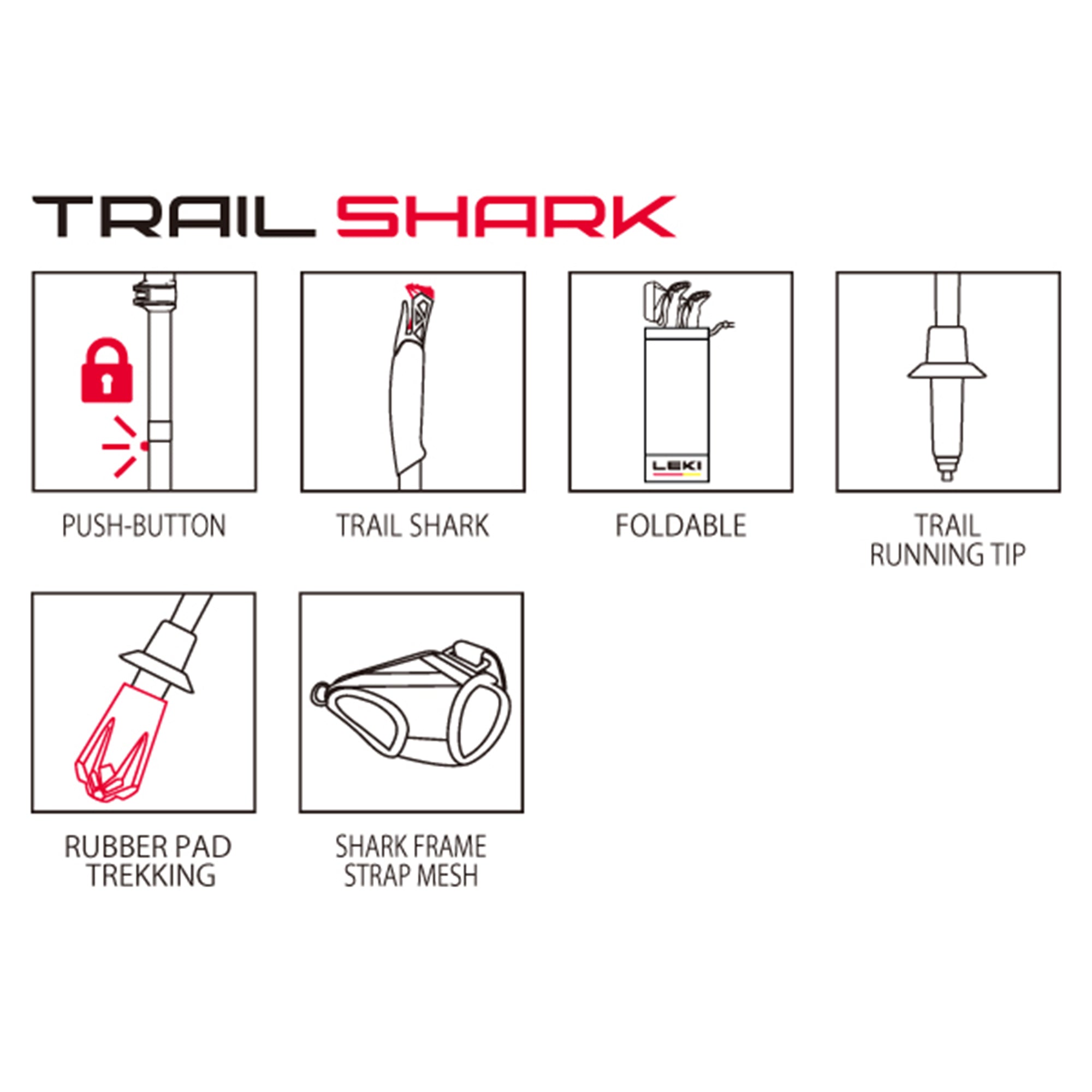 Ultra Trail FX.ONE Super Light [LEKI Leki] Three -folded lightweight carbon pole trail running