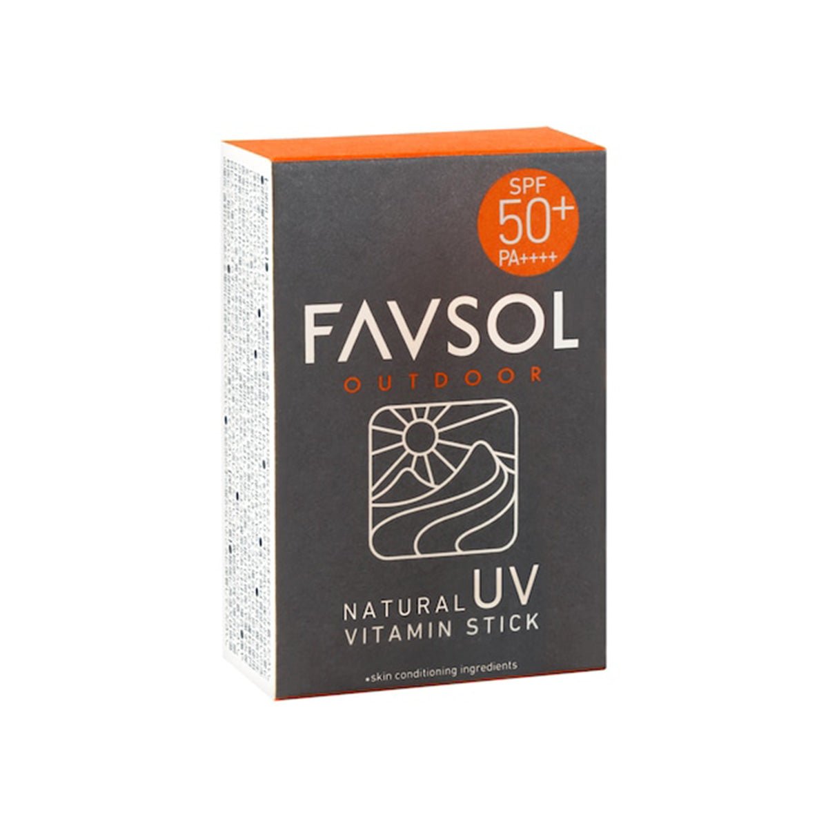 ナチュラル UV ビタミン スティック 日焼け止め [FAVSOL ファブソル] スティックタイプ SPF50+ PA++++ 花粉プロテクト PM2.5 ランニング ヴィーガン - STRIDE LAB ONLINE STORE（ストライド ラボ）