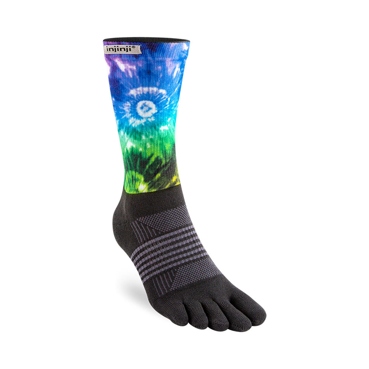 (Limited Model) (21.5-25.0cm) 5-Finger Crew Socks Women's Spectrum Trail Mid-Weight Courtney [injinji injinji].