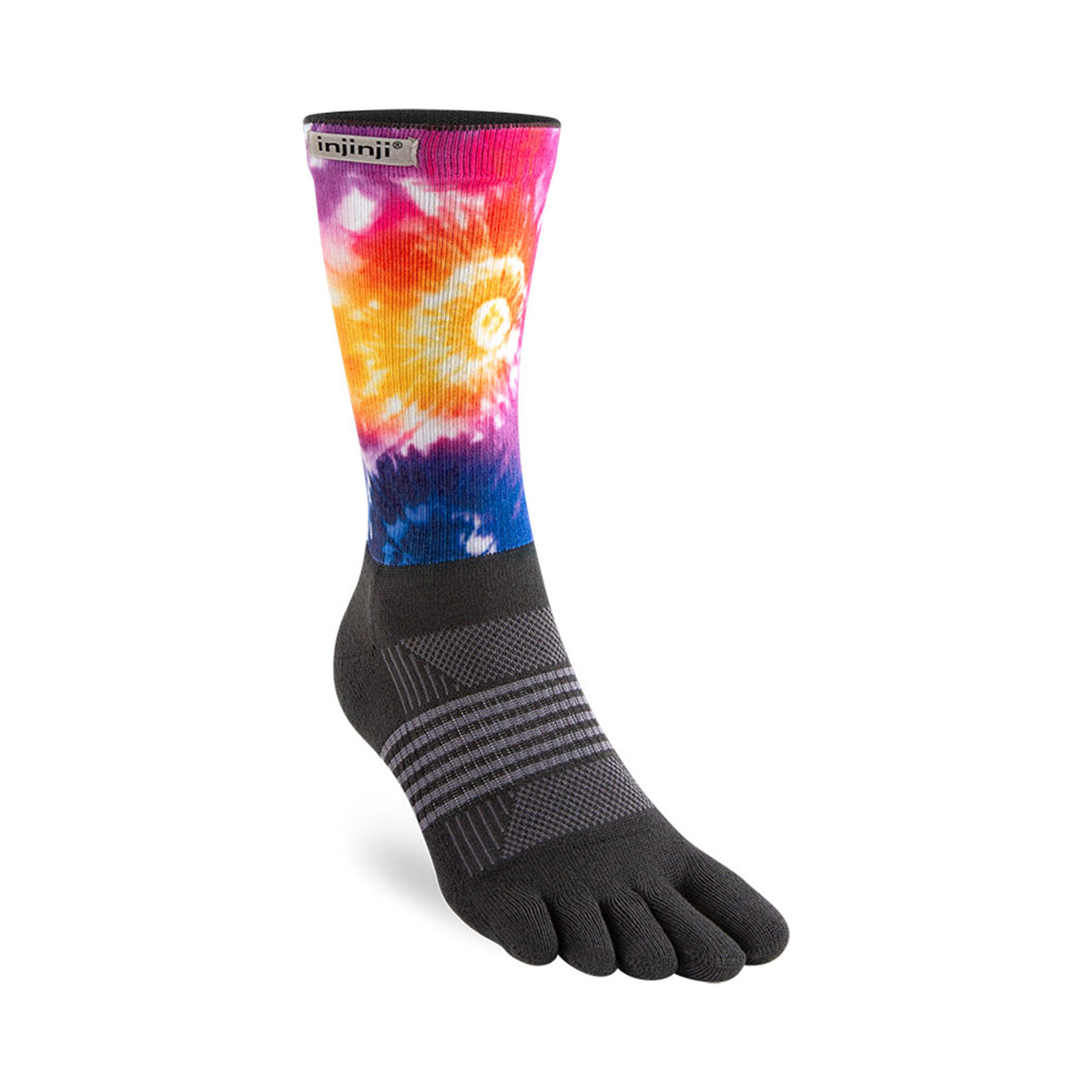 (Limited Model) (21.5-25.0cm) 5-Finger Crew Socks Women's Spectrum Trail Mid-Weight Courtney [injinji injinji].