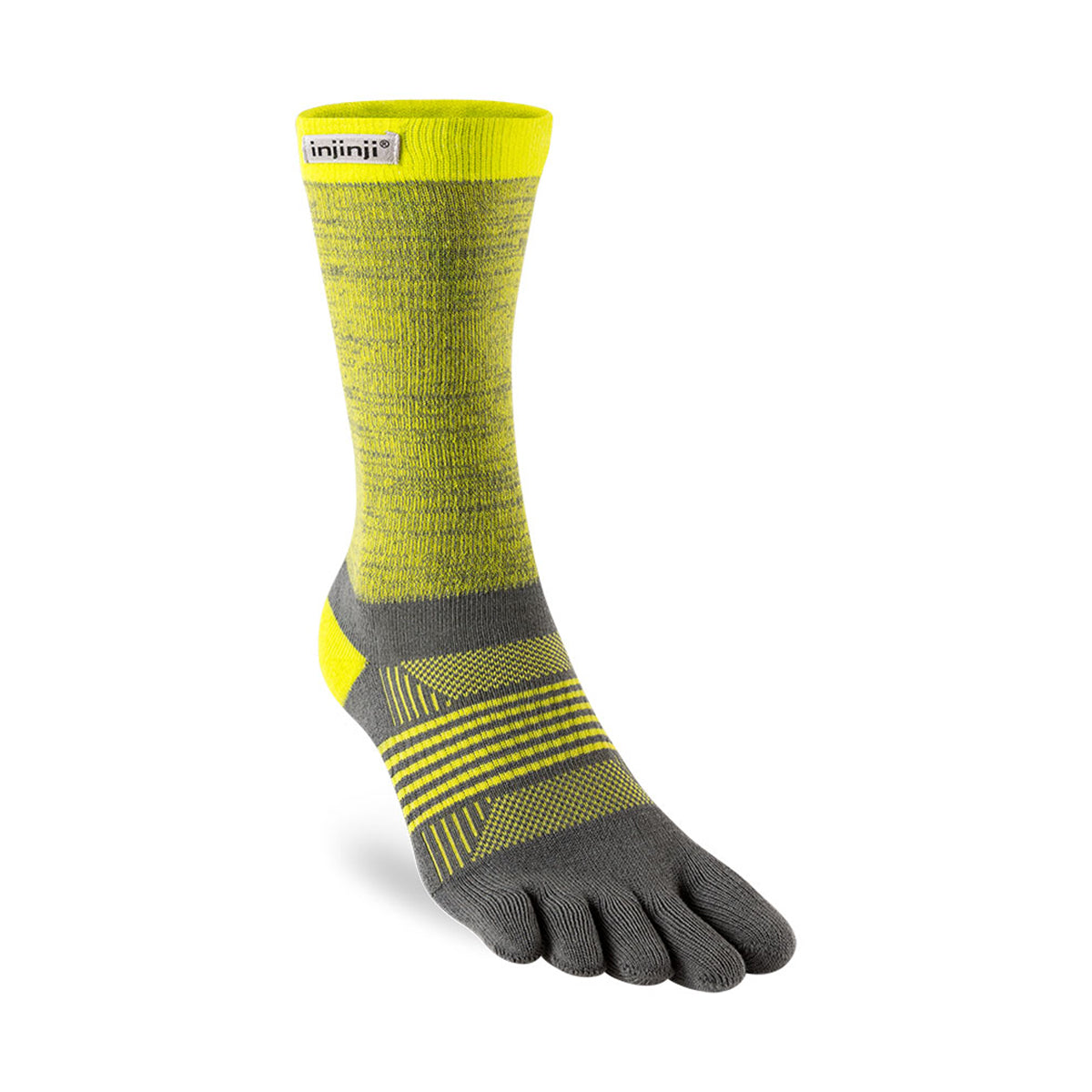 (21.5-25.0cm) 5 finger crew socks Women's Trail Midweight [Injinji Inji]