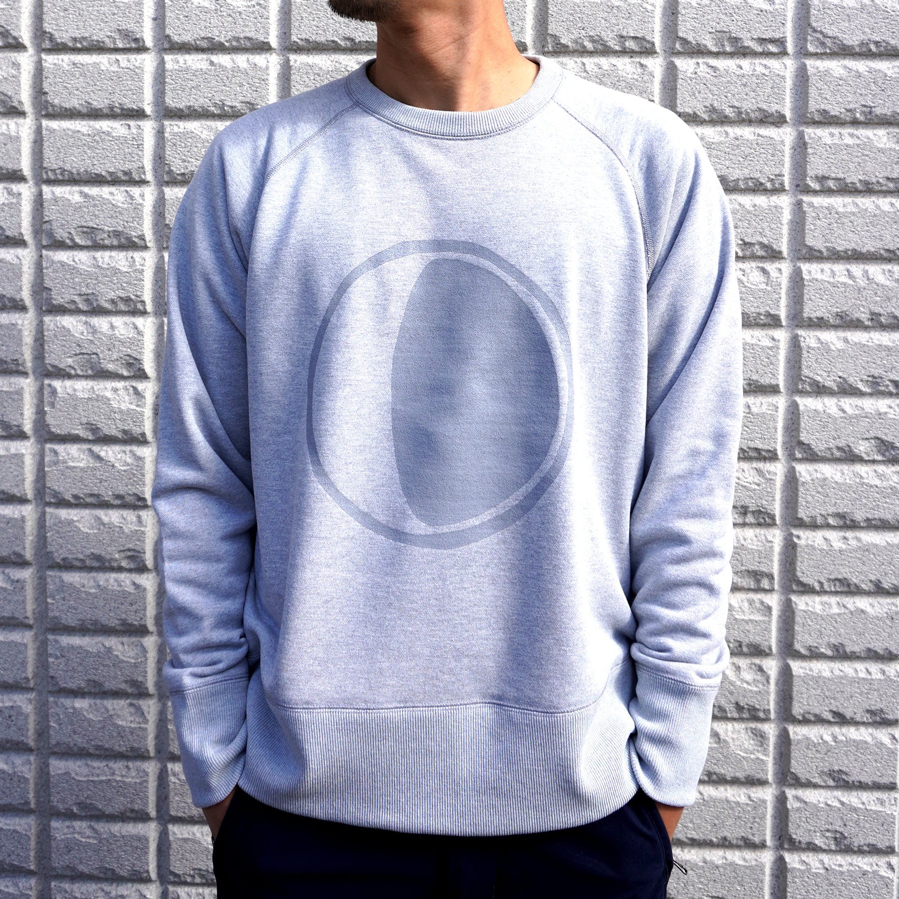 Unhalf Drawing Sweat Long Sleeve Luna Logo Unisex